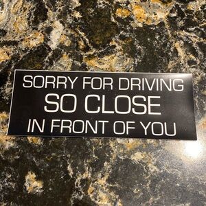 Magnetic bumper sticker